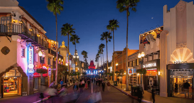 Evening Streetscape in Hollywood Studios