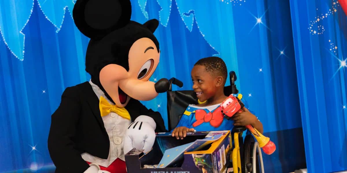 Mickey Mouse with Make a Wish Child