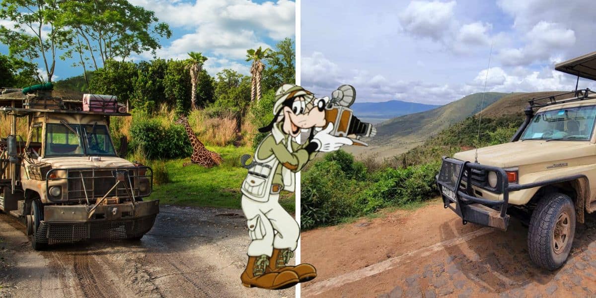 kilimanjaro safari animal kingdom goofy