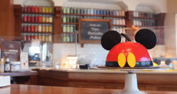 Interior and Mickey Dome Cake at Amorette's