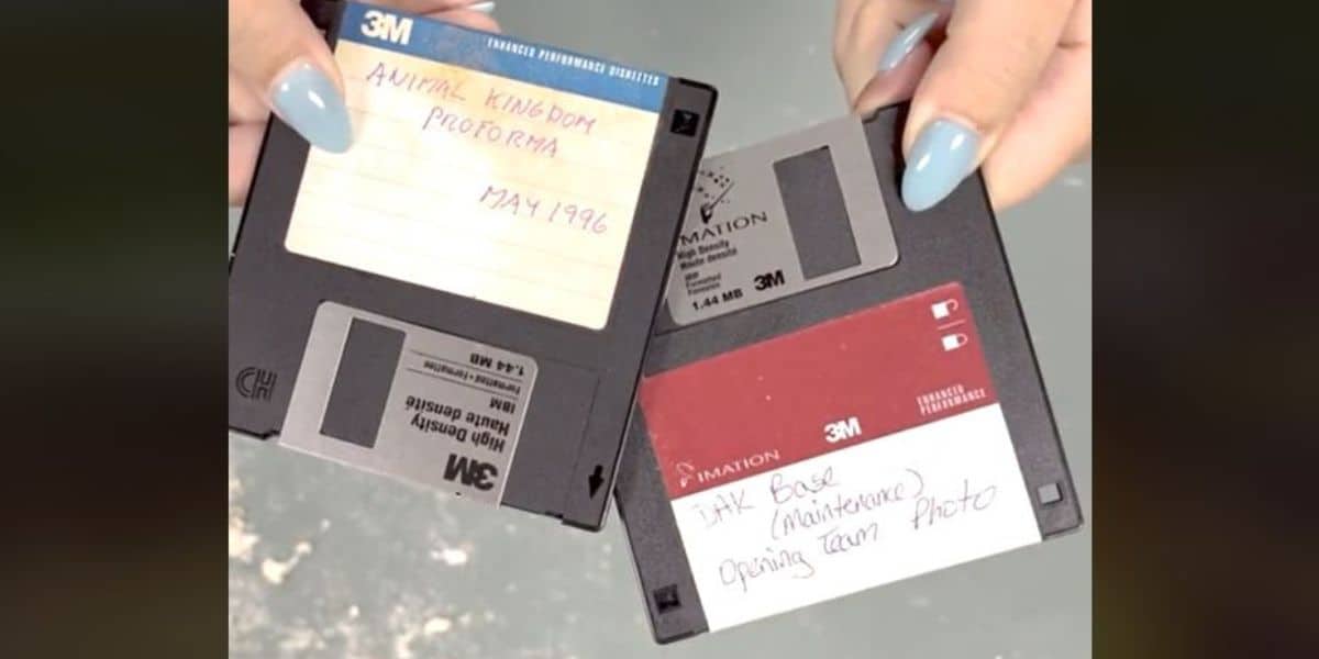 floppy disks time capsule disney's animal kingdom