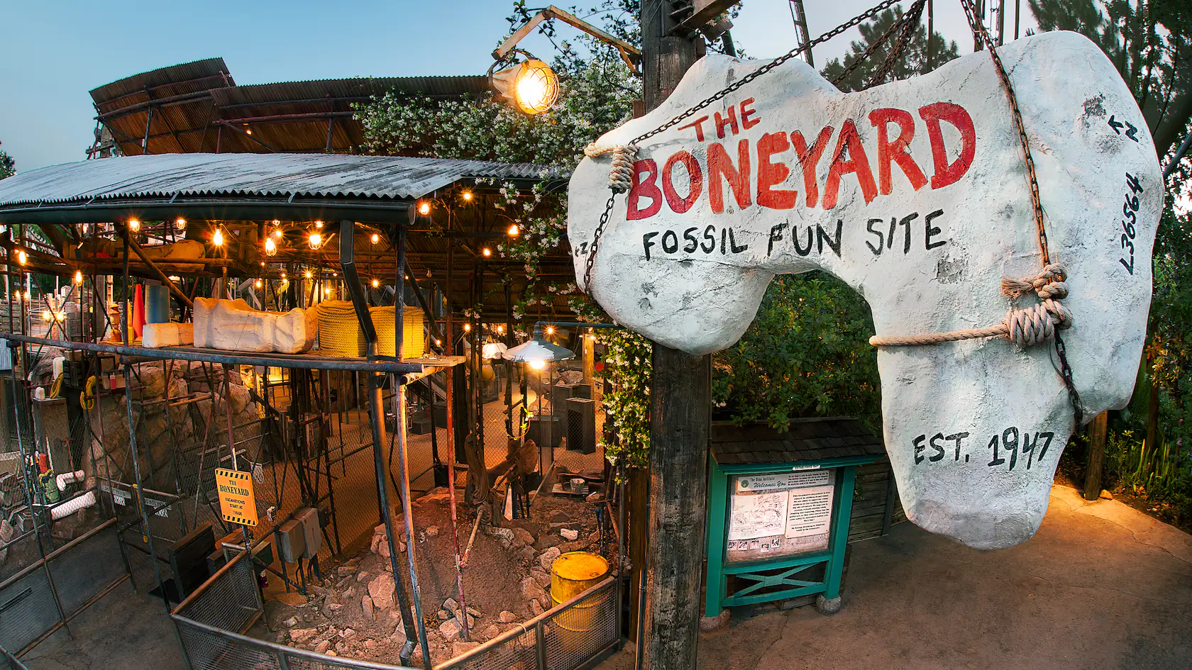 The Boneyard in DinoLand U.S.A. in Disney's Animal Kingdom