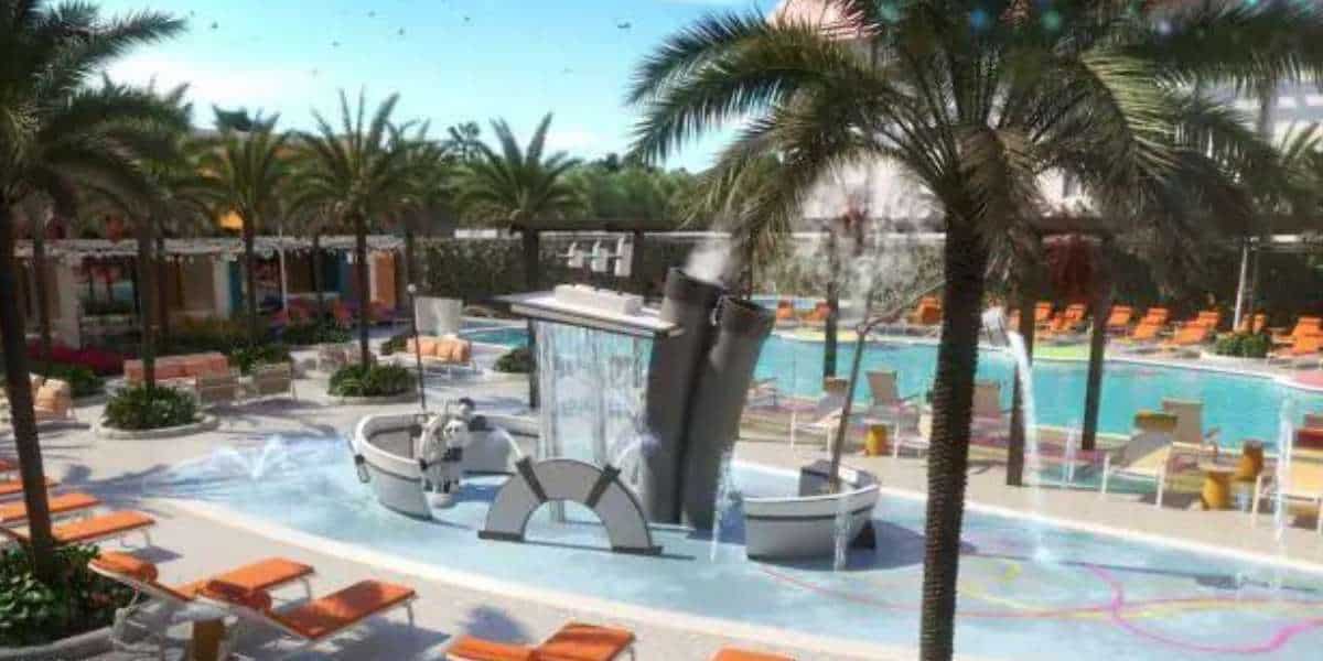 Steamboat Willie Splashpad at Disneyland Villas