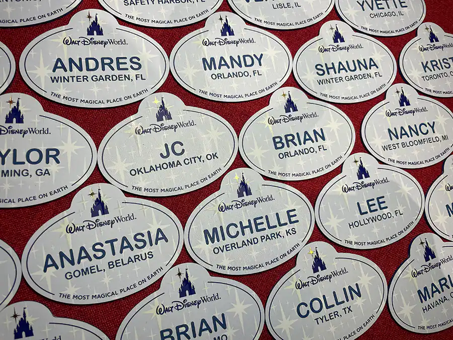 Disney nametags