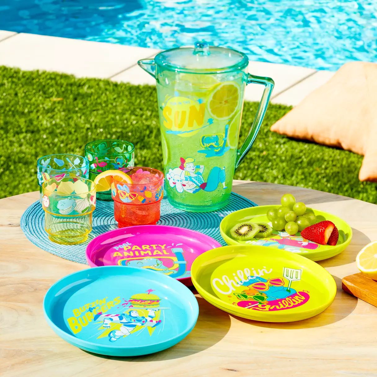 toy story plate and pitcher set