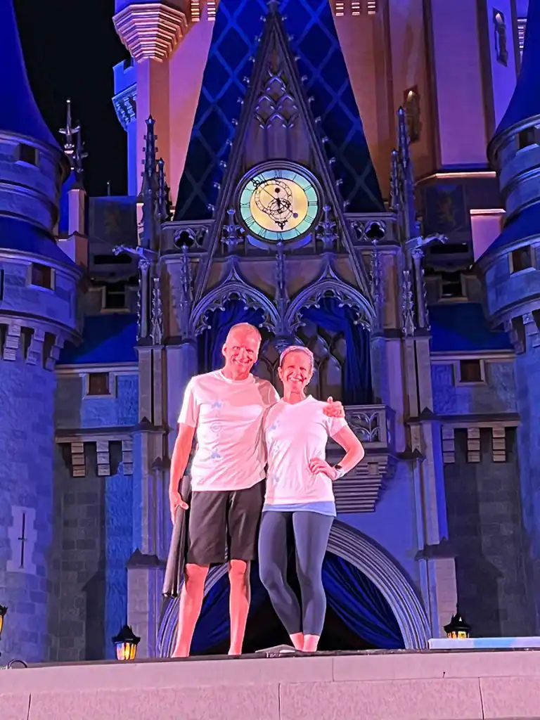 Adam and Dana Brady In front of Cinderella Castle