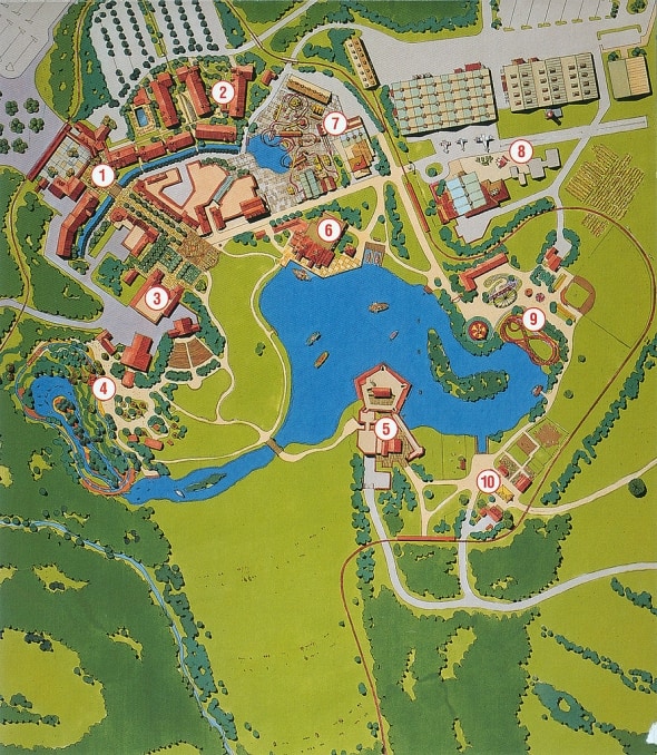 Map of Disney's America