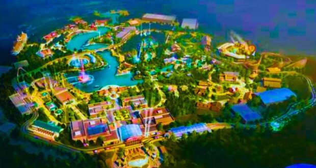 Artist rendering of American Heartland theme park