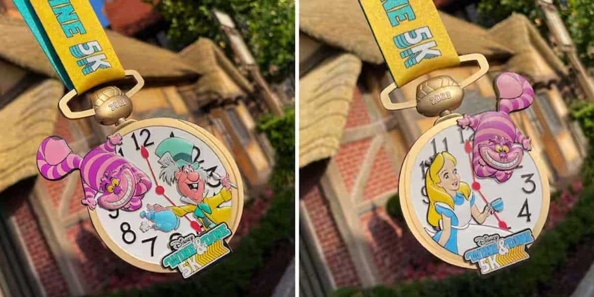 Alice in Wonderland 5K medal