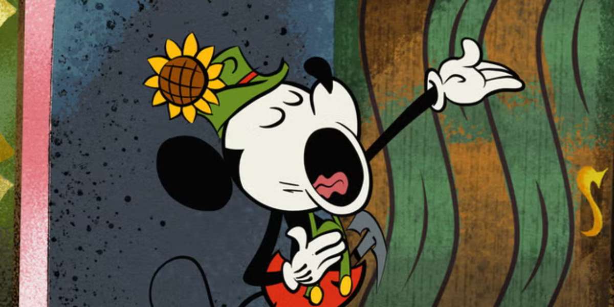 Mickey from Mickey Mouse Shorts singing