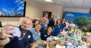 Cast Members volunteering for Disney SALUTE