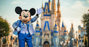 Mickey Mouse waving