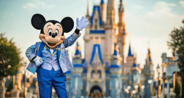 Mickey Mouse waving