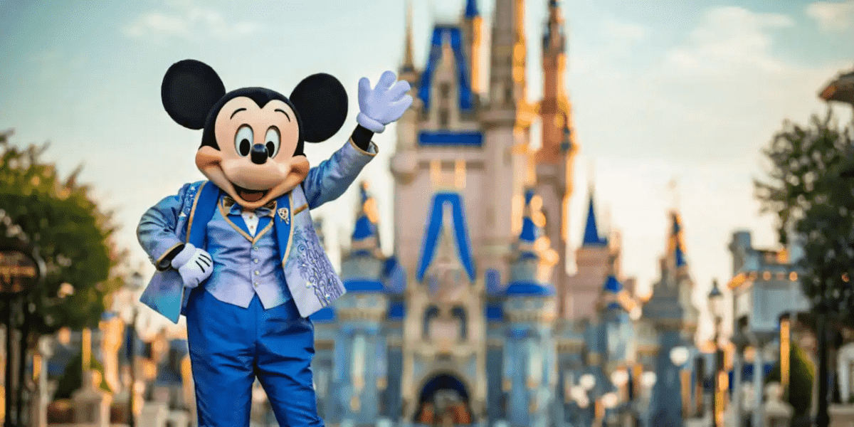 Mickey Mouse waving