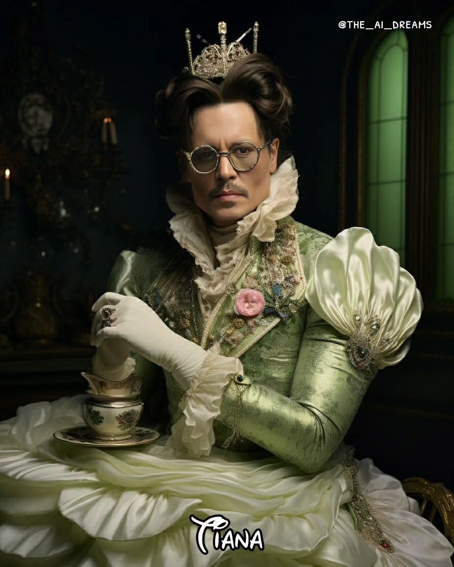 Johnny Depp as Princess Tiana
