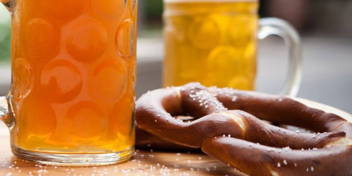 Hans pretzel and beer