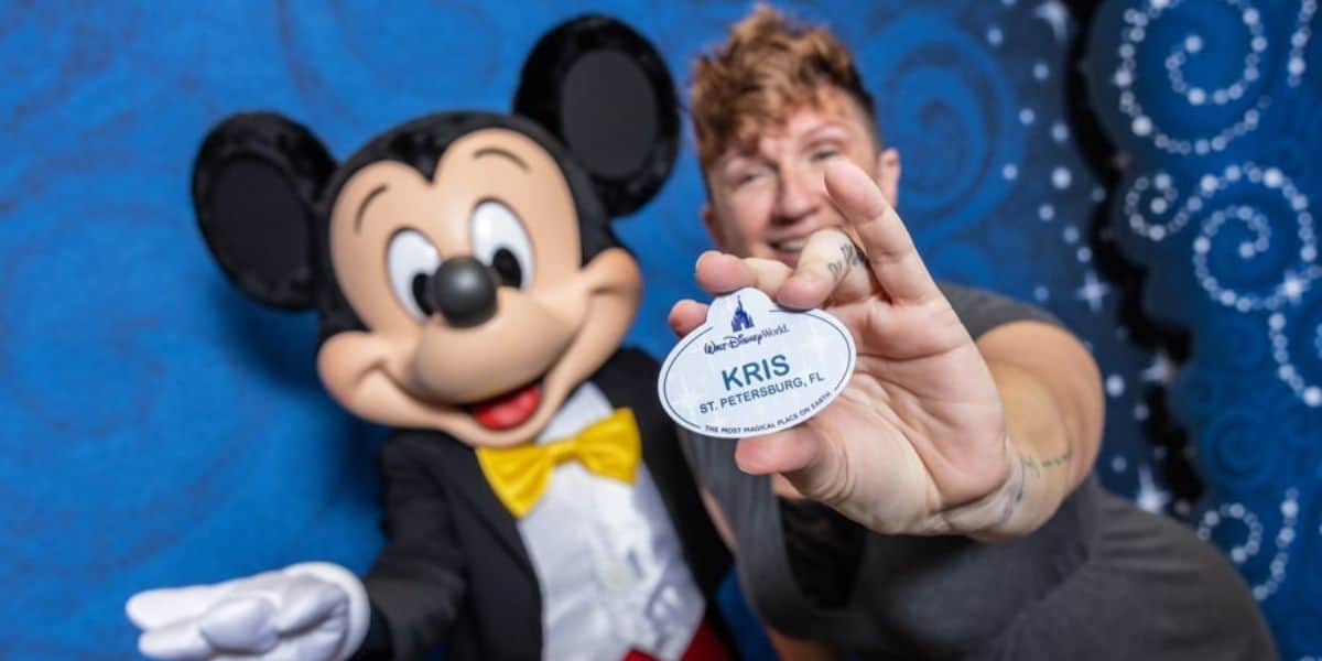 Disney Cast Member and Mickey Mouse