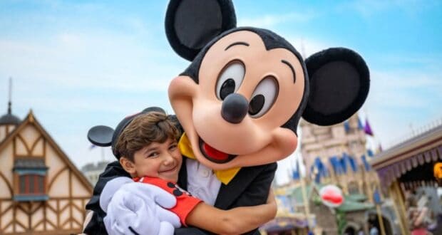 Disney Guest with Mickey Mouse
