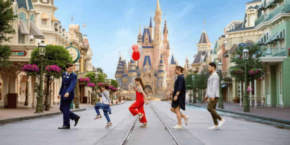 Family with a Disney Tour Guide at Walt Disney World