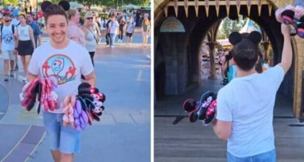 Disneyland Guest gives away ears