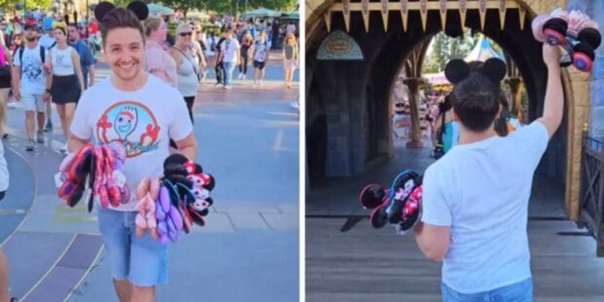 Disneyland Guest gives away ears
