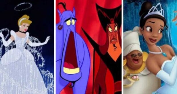 Disney characters image in 2D form