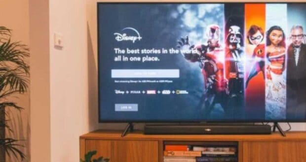 Disney+ on the TV