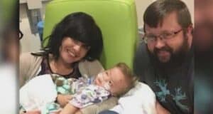 Image of a family with special son
