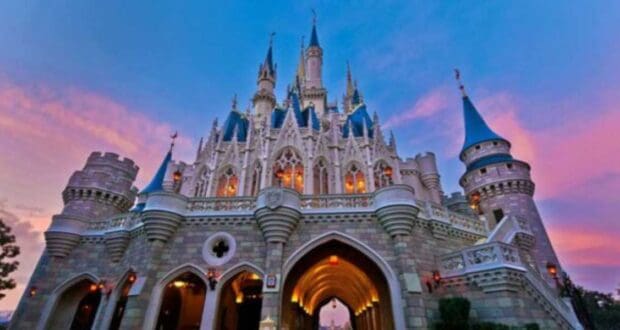 Large Castle in Disneyland Park