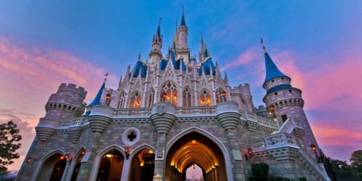 Large Castle in Disneyland Park