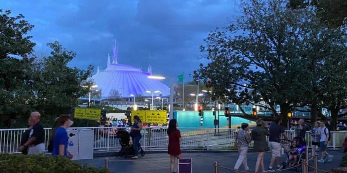 Magic Kingdom with Space Mountain in the distance