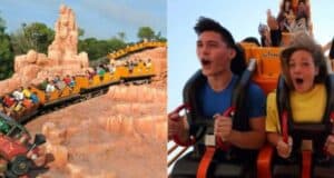 Roller coaster and Disney Guests