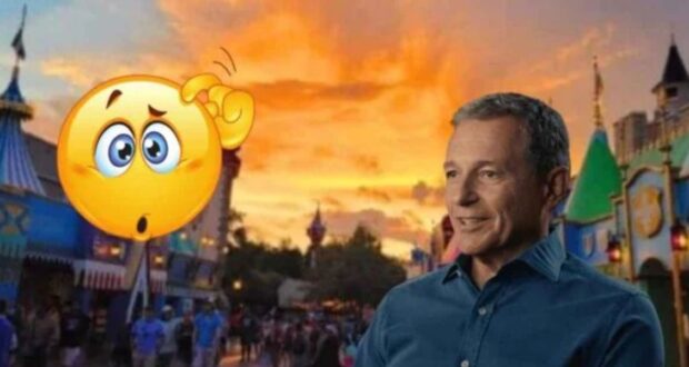Bob Iger Disneyland with an emoji