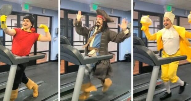 Disney characters on the run