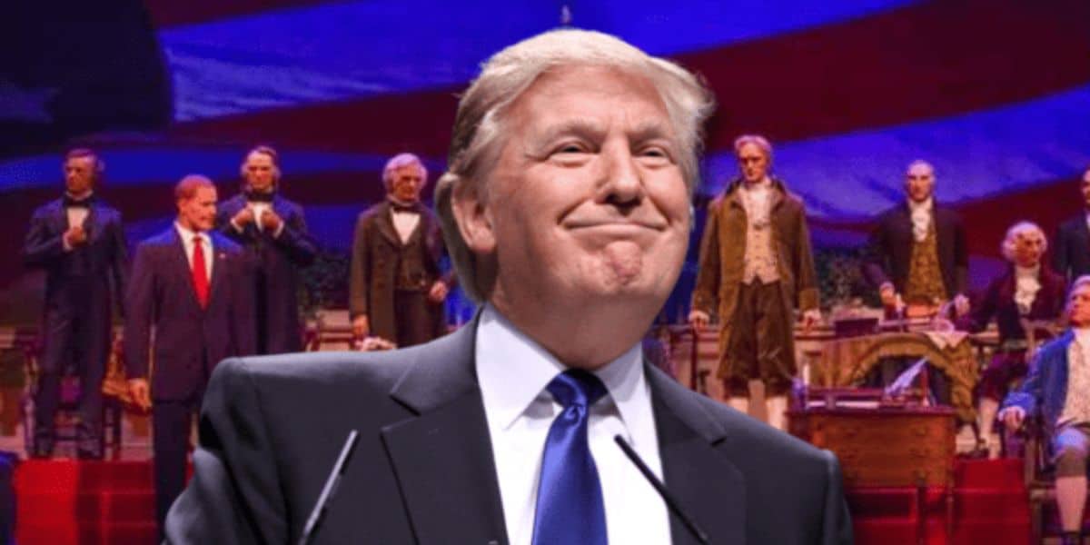 Donald Trump Hall of Presidents Lead