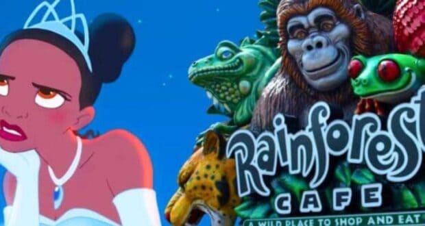 Disney Tiana and the Rainforest Cafe