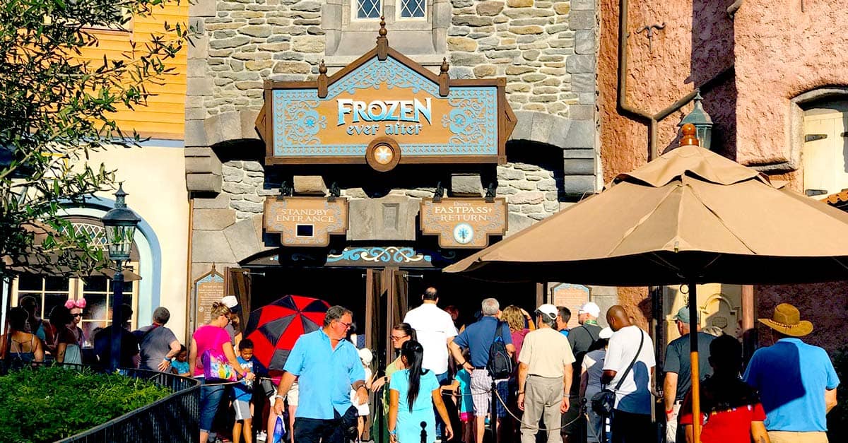 Entrance to Frozen Ever After