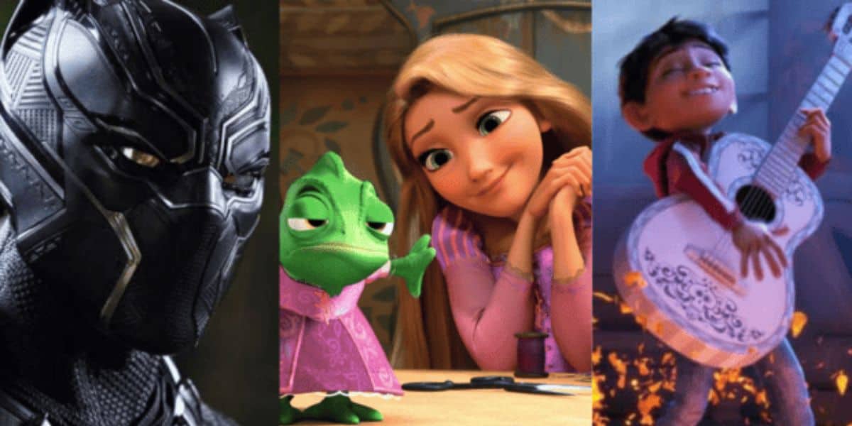 Disney Black Panther Tangled and Coco