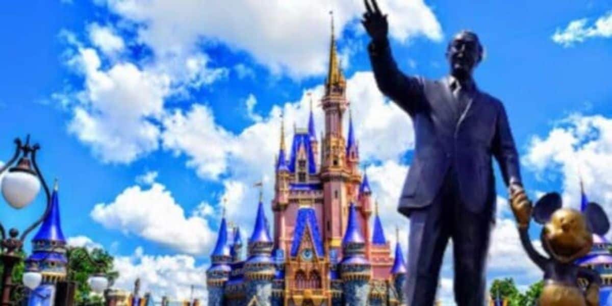 Magic Kingdom with Walt Disney and Cinderella Castle