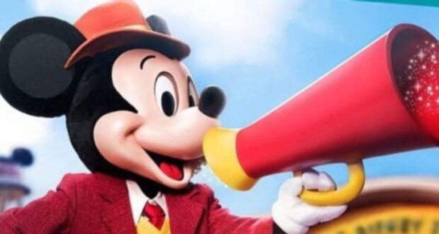 Mickey Mouse with Announcement