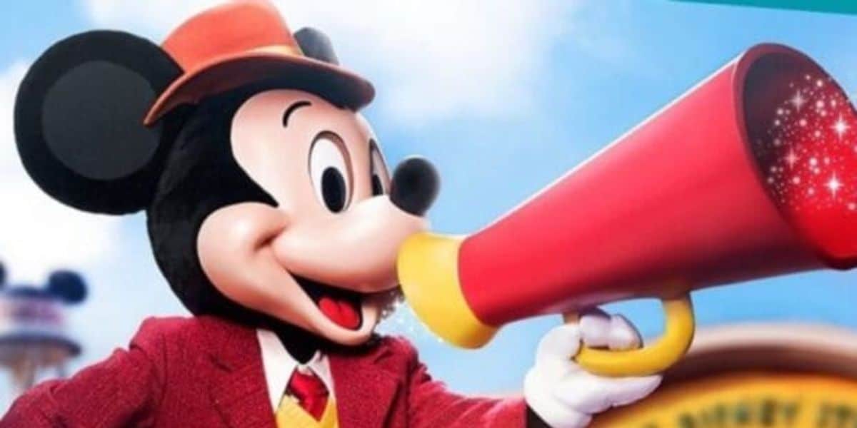 Mickey Mouse with Announcement