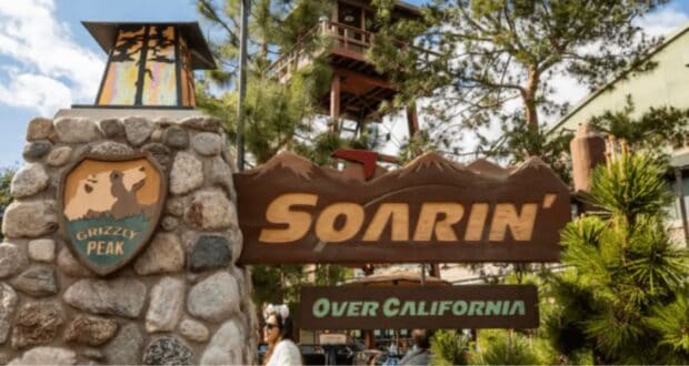 Soarin Over California sign