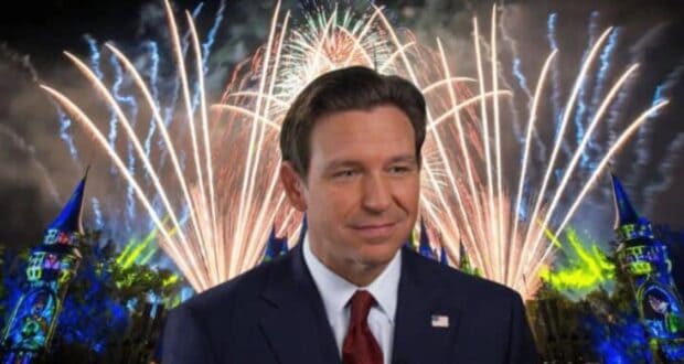 Ron DeSantis Disney Fireworks