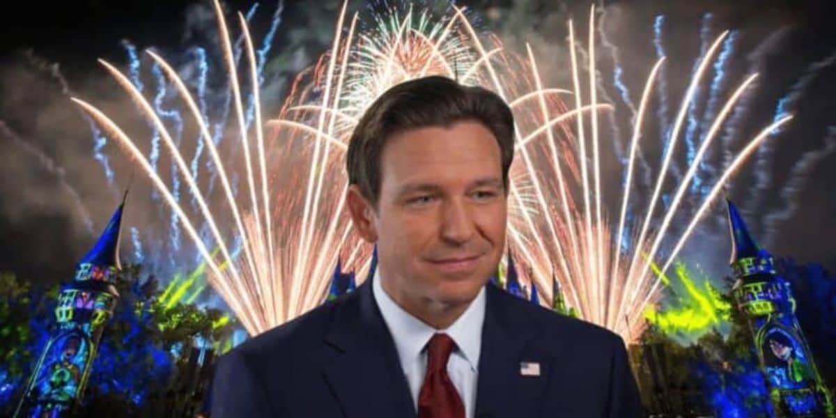 Ron DeSantis Disney Fireworks