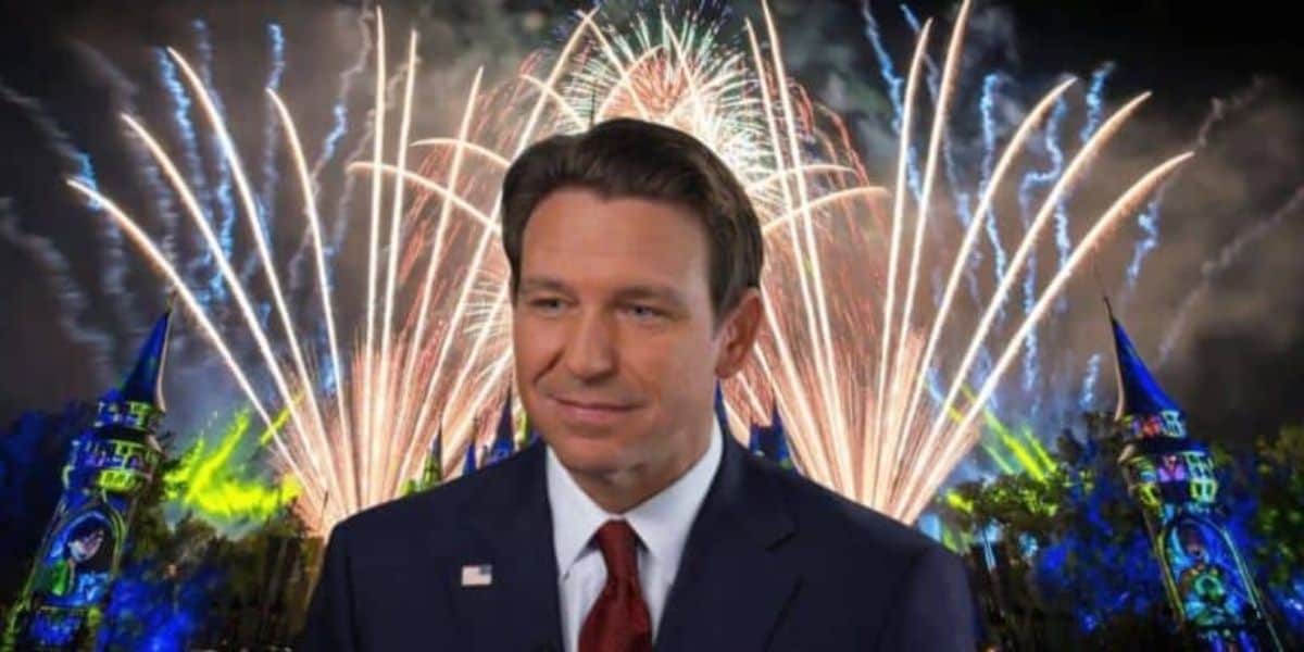 Ron DeSantis Disney Fireworks