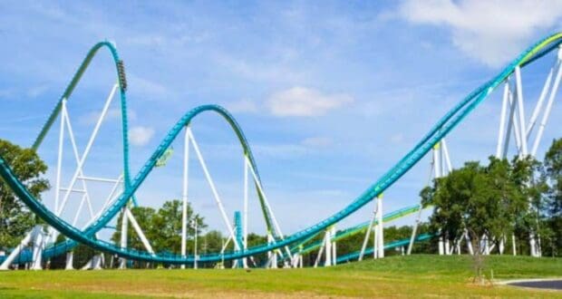 Fury 325 coaster track at Carowinds