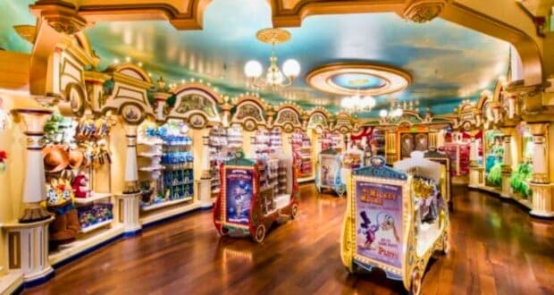 Interior of Disneyland Paris gift shop