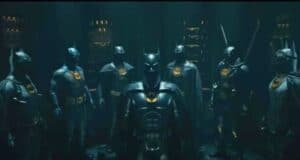 All the Michael Keaton Batman Batsuits in 'The Flash'