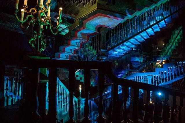 Haunted Mansion Staircase Magic Kingdom
