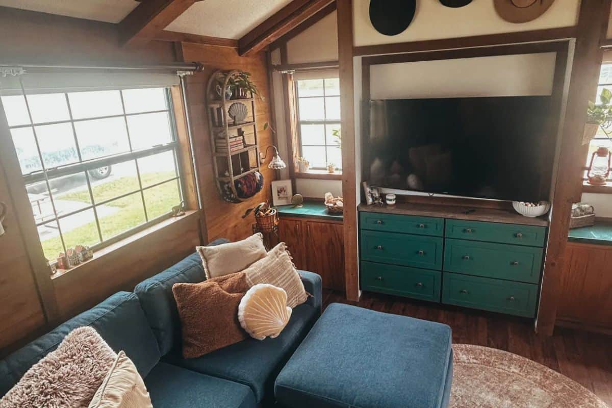 The renovated Fort Wilderness living area. 